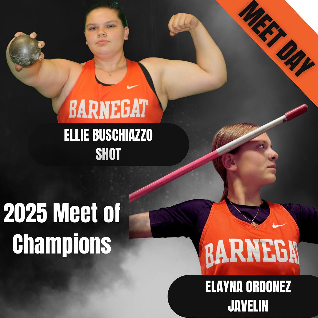 So proud of both of these girls for making it to MOCs! 

Ellie has improved in shot 8 1/2 feet since last season. 

Elayna improved in Jav over 22 1/2 feet. She was 1 of 2 freshman in the event &amp; she is ranked 2nd in NJ in the freshman class!! 

<a href="/ginaleeerskine/">Coach G</a> <a href="/bengalpride67/">John Germano</a>
