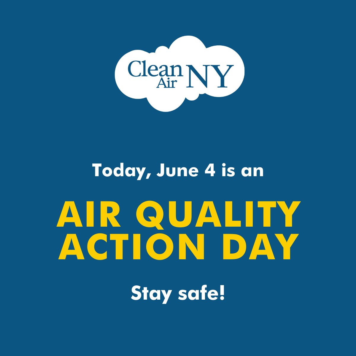 An Air Quality Health Advisory has been issued for June 4, 2025, for the following regions:

New York Metro
Lower Hudson Valley
Western Regions

This advisory is effective from 11 a.m. to 11 p.m. The pollutant of concern is Ozone.