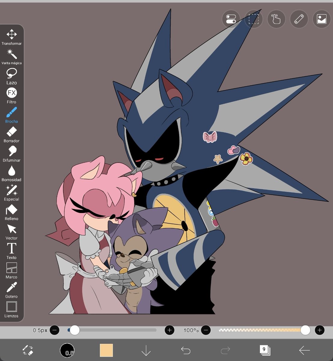 Se alejan cositas 
#metamy #fankid #amyrose #MetalSonic