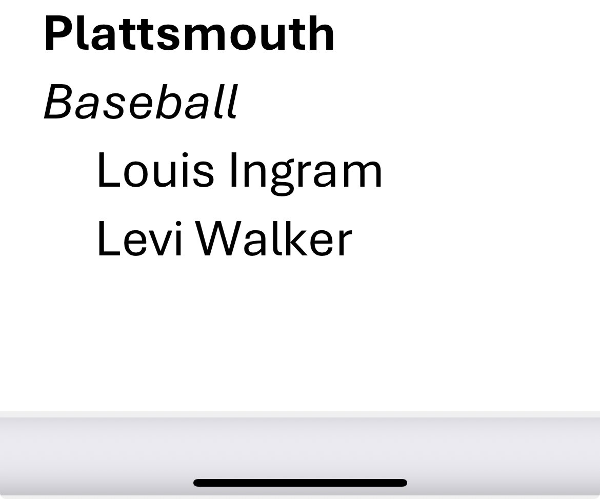 Congrats to <a href="/leviwalker_12/">Levi Walker</a> and Louis on your Academic All State Award.