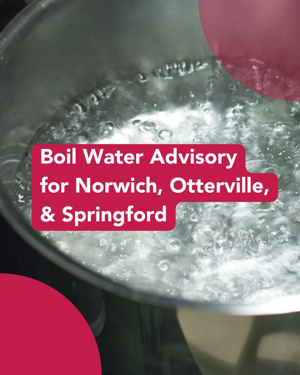 We are issuing a Boil Water Advisory for all users of the Oxford South Municipal Water Supply (Norwich, Otterville, and Springford), effective June 4, 2025. This is a precautionary measure. More info:
swpublichealth.ca/news/posts/boi…