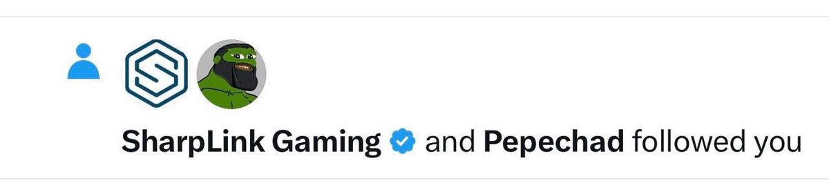 Official Sharplink Gaming account followed $SBET on eth. Can’t get more bullish than that. They’re literally buying hundreds of millions on eth…….

What more do u need anon