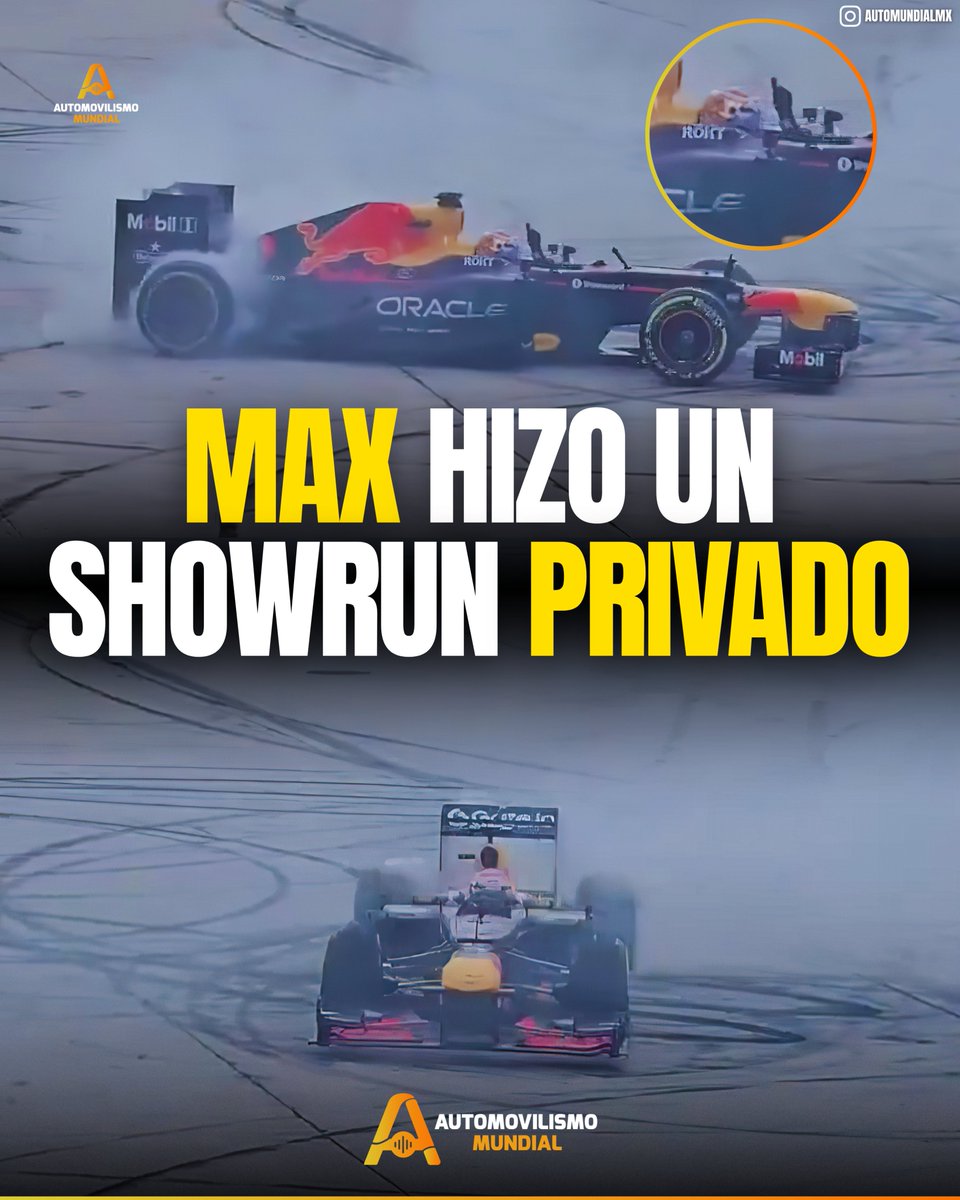 ¡¡EL 1!! MAX VERSTAPPEN hizo un SHOWRUN PRIVADO en Austria por la inauguración de un hangar MILITAR en el aeropuerto de SALZBURGO, ¡y se aventó las CLÁSICAS DONAS con UNA MANO, señalando con la otra que es el NÚMERO 1! 🔥🐐

#F1 #MaxVerstappen