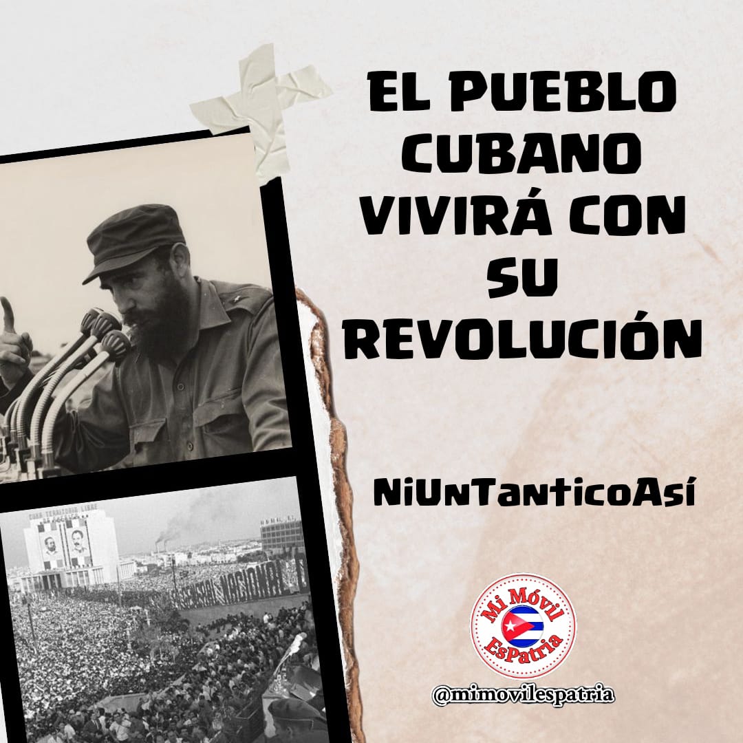 "hoy, como tantas otras veces, vuelven a intentarlo, aprovechando incluso las legítimas preocupaciones de nuestro pueblo ante medidas necesarias, como las recientemente anunciadas por Etecsa". Morales Ojeda #UnidosXCuba