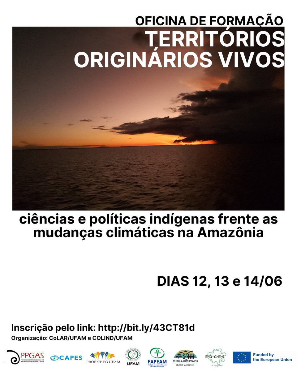 PPG em Antropologia Social promove ‘Oficina de formação: territórios originários vivos’. Inscrições abertas. x.gd/iFtmG