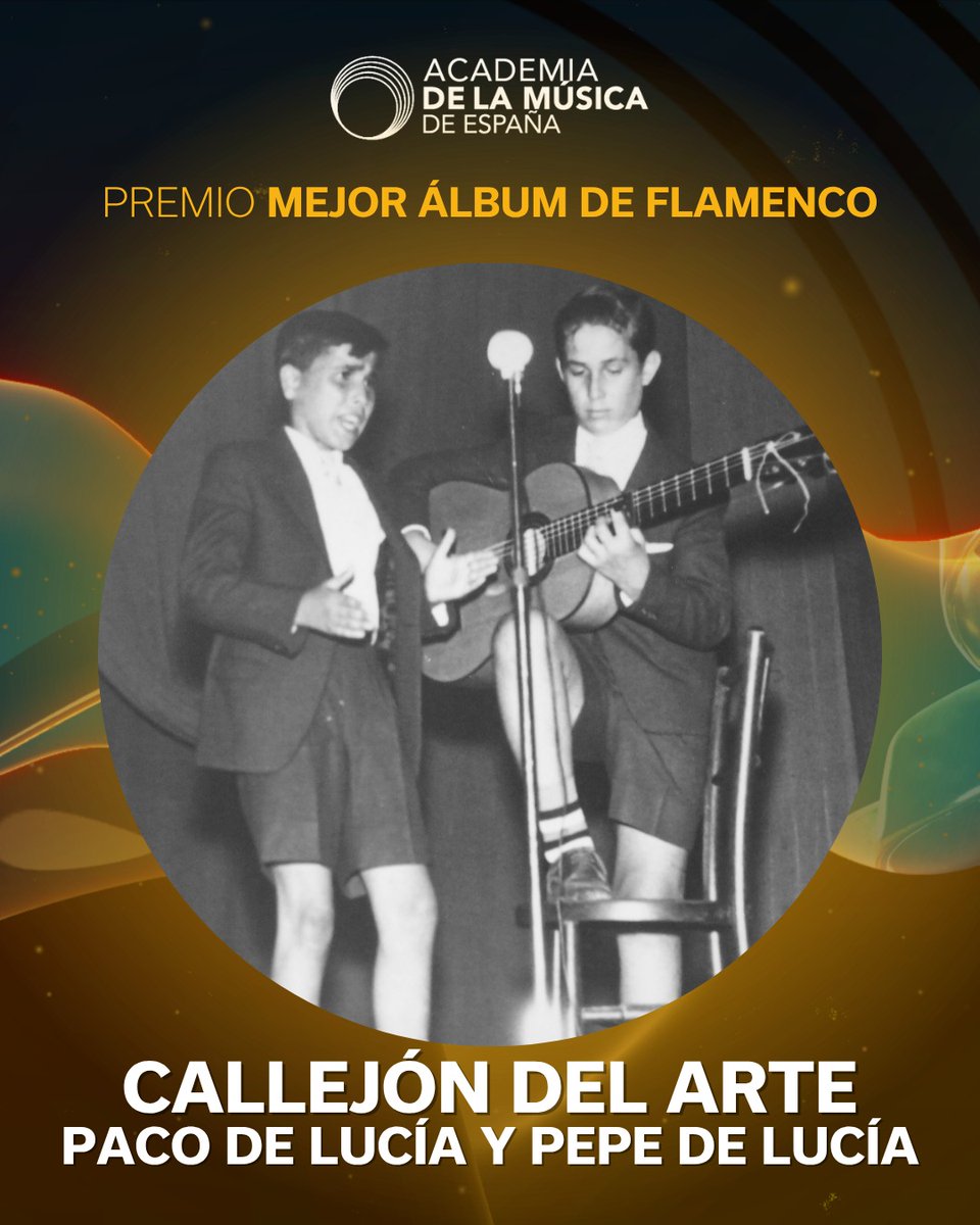 🏆El Premio 2025 a Mejor Álbum de Flamenco es para #PacoDeLucía y #PepeDeLucía

¡Enhorabuena!

#premiosacamus