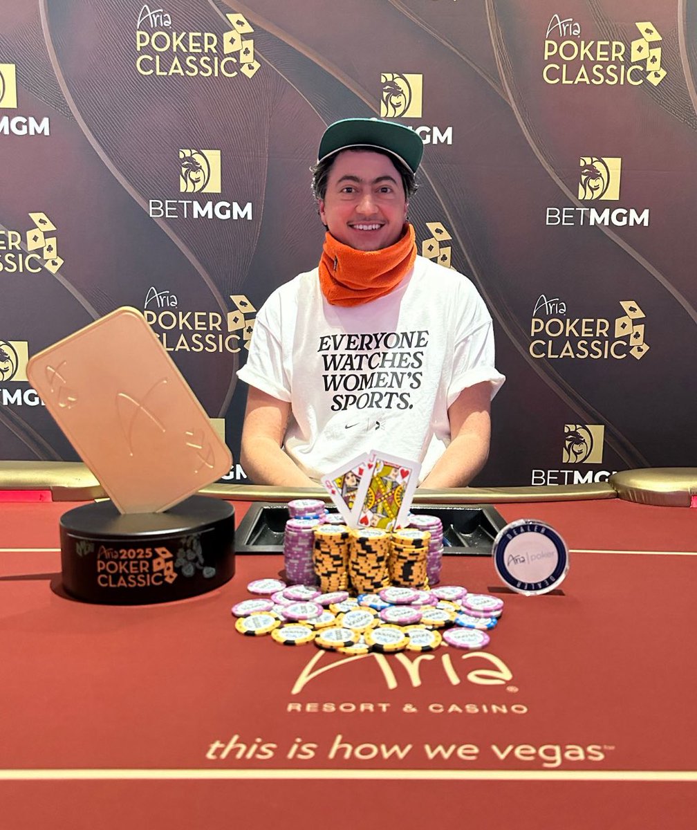 Iman Al-Saden (Kansas City, MO) claimed an outright victory in <a href="/BetMGM/">BetMGM 🦁</a> ARIA Poker Classic Event #7: $800 NLH!

In the win, Iman defeated a field of 350 entries on his way to a payday of $52,033. Congrats!