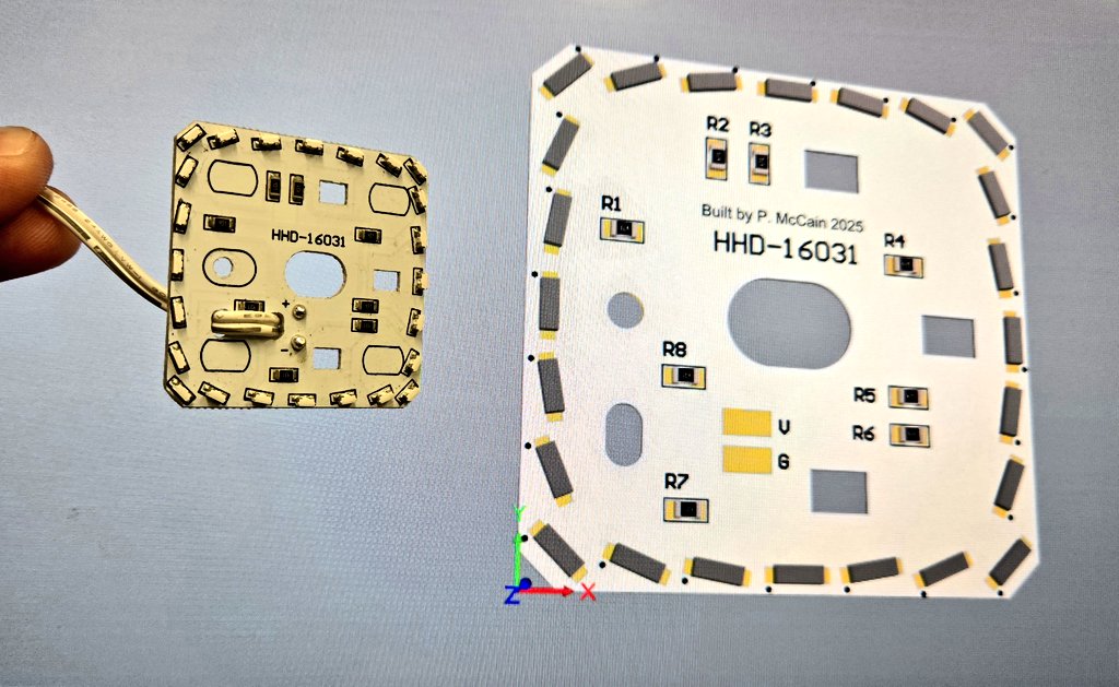 PaulJMcCain's tweet image. Need to change to warm white LEDs on my fence post lights. $80/ea from the mfg. What?
Let's design new circuit boards instead. Problem solved!