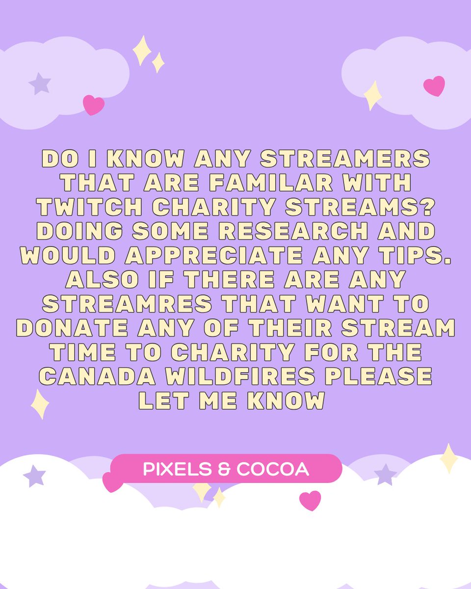 pixelsandcocoa's tweet photo. #canada #canadianstreamers #cozygames #cozygamer #cozygaming #gaming #manitobawildfires #wildfire #saskwildfire #canadawildfires #canadianwildfires #Casualgamer #casualgames #Casualgaming #gaming #videogames #gamergirl #girlgamer https://t.co/nAPX2YmDYE
