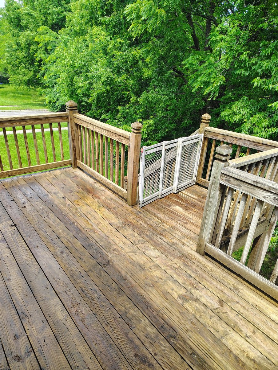 I love getting paid to power wash (before and after with no chemicals, mostly dry in the after pics)