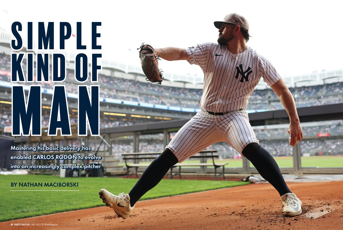 Yankees Magazine (@yanksmagazine) on Twitter photo "It's a lot more fun. It's not as exhausting because when you're just trying to shove fastballs down guys' throats, it's a lot of effort."
Left-hander Carlos RodĂłn (8-3, 2.49 ERA) lifts the hood on his expanded repertoire in this month's edition of <a href="/Yankees/">New York Yankees</a> Magazine. #RepBX "It's a lot more fun. It's not as exhausting because when you're just trying to shove fastballs down guys' throats, it's a lot of effort."
Left-hander Carlos RodĂłn (8-3, 2.49 ERA) lifts the hood on his expanded repertoire in this month's edition of <a href="/Yankees/">New York Yankees</a> Magazine. #RepBX