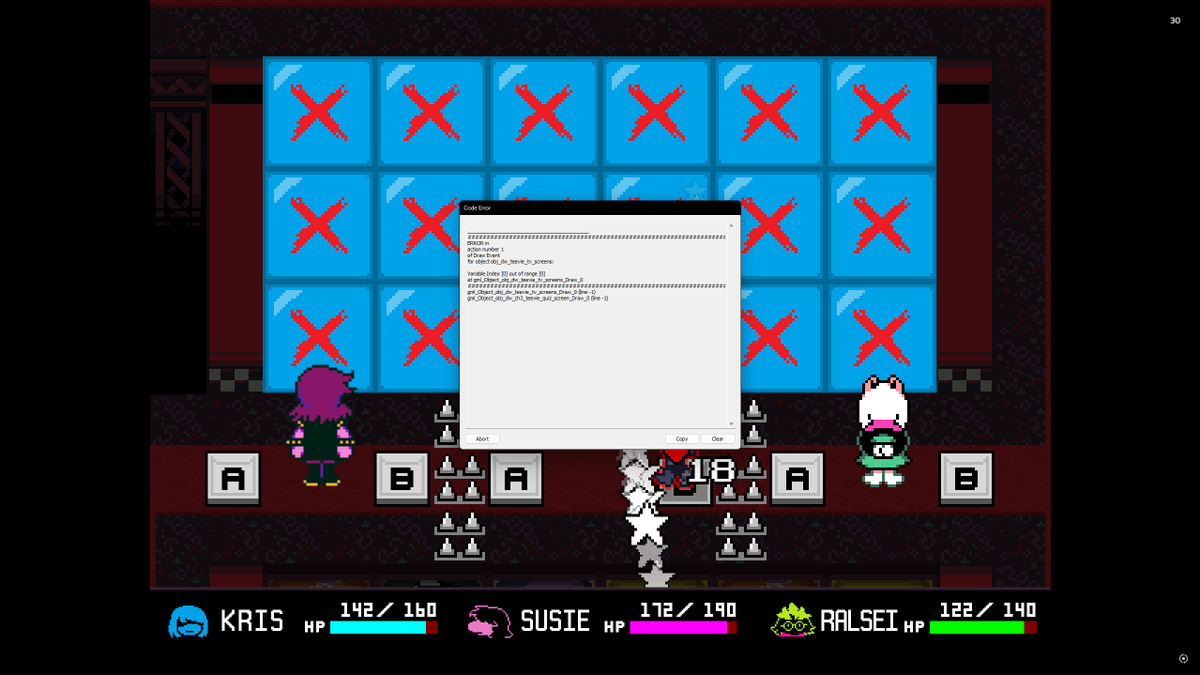 Datonefish07's tweet photo. @tobyfox @tobyfox this is not related to this but i play on steam and during one of tennas quizzes this popped up https://t.co/TgXTXHEJvP