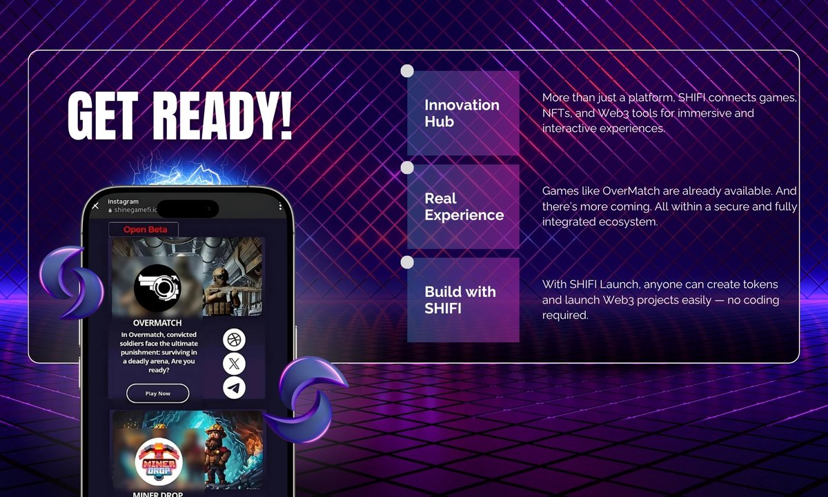 Connect with the future of gaming, NFTs, and Web3.
Start your journey with SHIFI today!