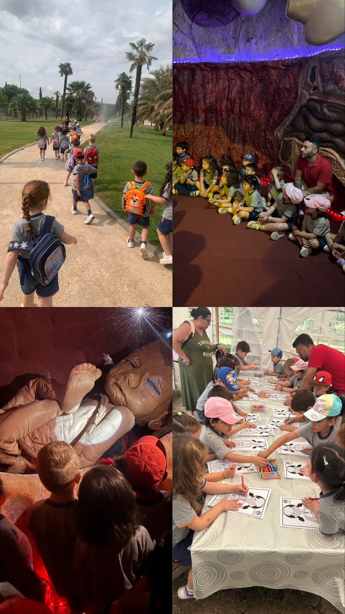 EscolapiosADH's tweet photo. Visita de los alumnos de infantil a la mujer gigante con motivo del proyecto ¡De la cabeza a los pies! https://t.co/tIjthyaI8A