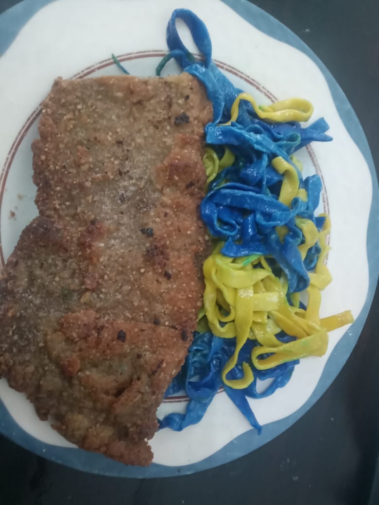 Milanesas con fideos Di María