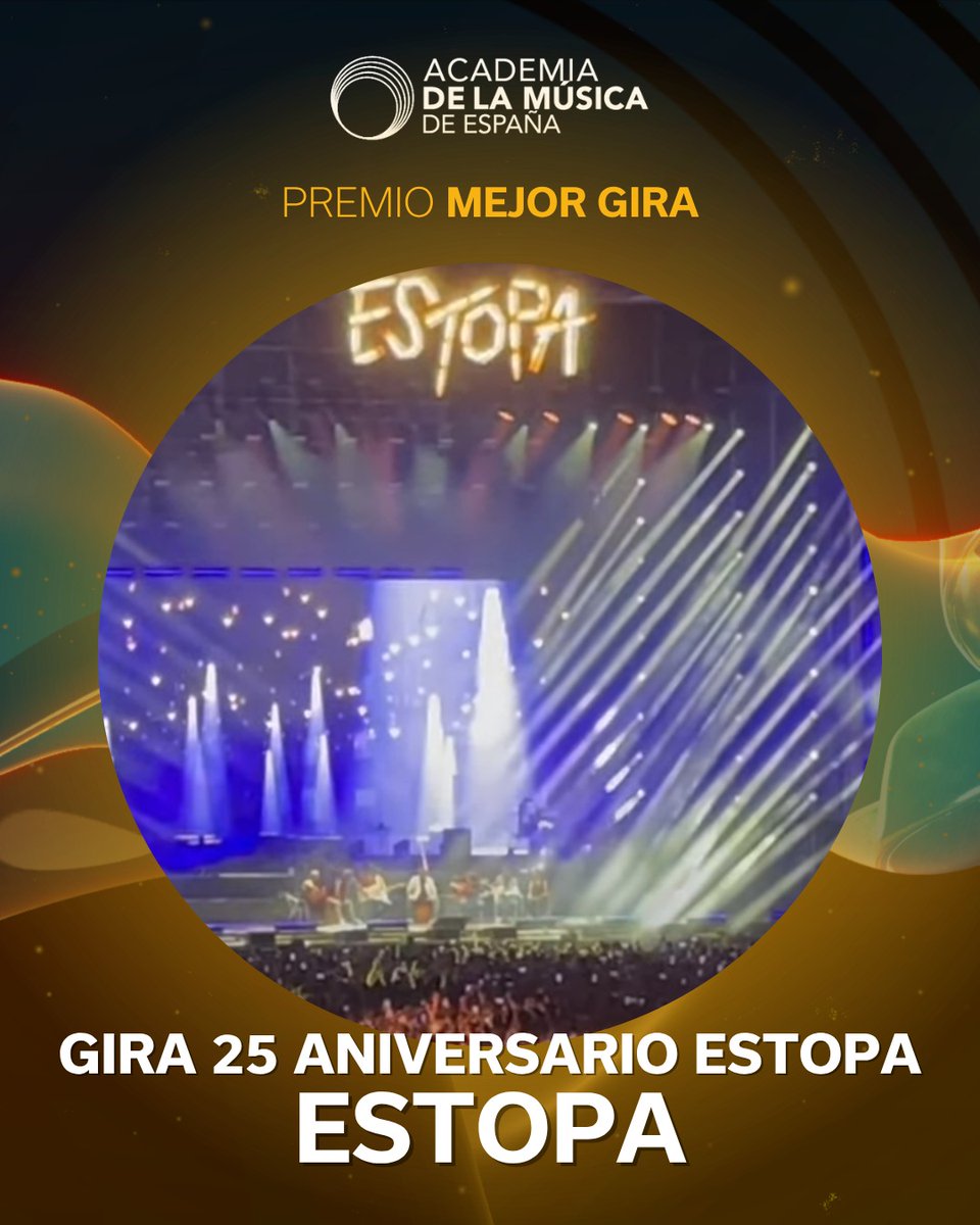 🏆El Premio 2025 a Mejor Gira es para <a href="/estopaoficial/">Estopa</a> 

¡Enhorabuena!

#premiosacamus