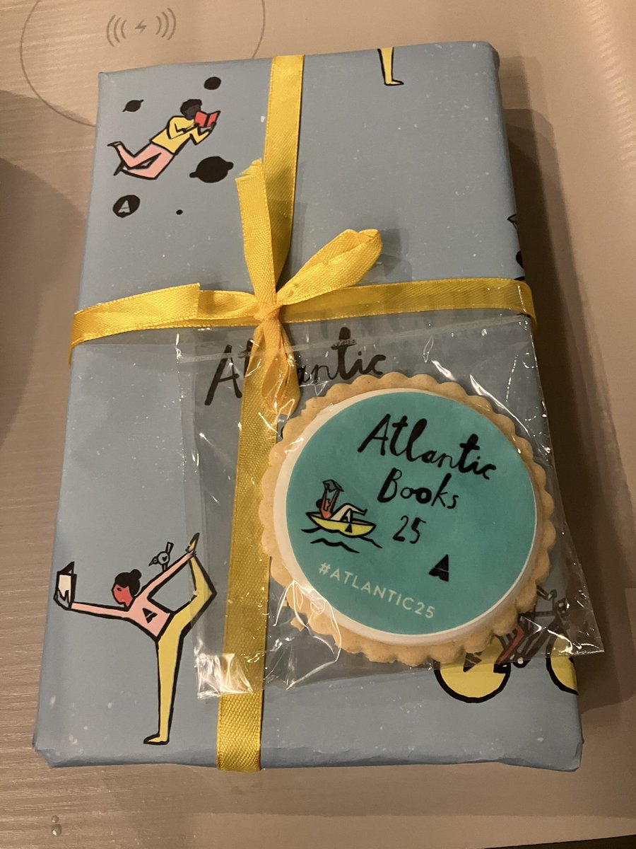 I had a lovely time at the <a href="/AtlanticBooks/">Atlantic Books</a> 25th birthday party tonight. It was lovely to meet so many lovely <a href="/AtlanticBooks/">Atlantic Books</a> people and to catch up with my wonderful editor <a href="/SarahHeditor/">Sarah Hodgson</a> and my brilliant agent <a href="/EuanThorneycrof/">Euan Thorneycroft</a>!