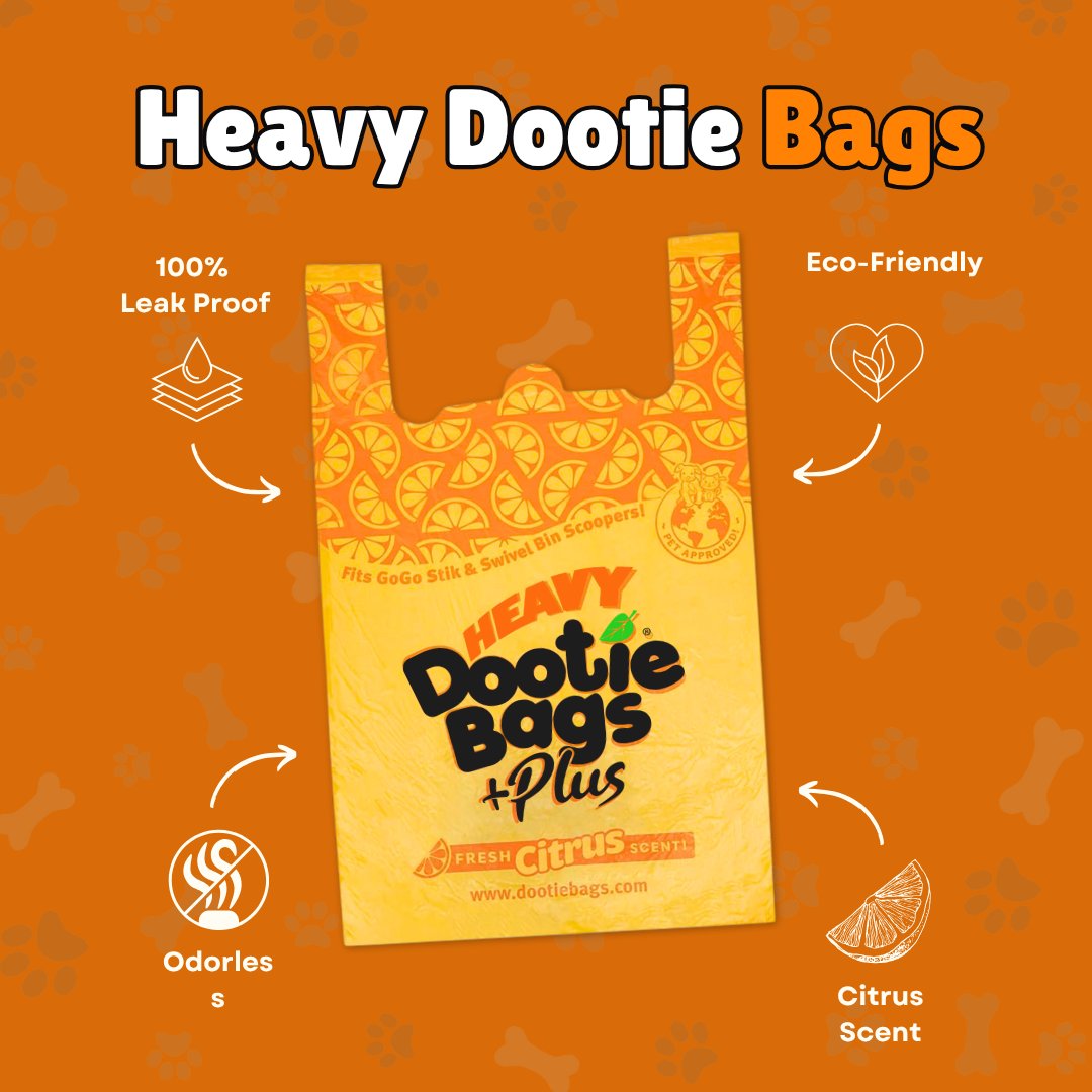 PetsApprovedUSA's tweet image. Say goodbye to messy cleanups!
Heavy Dootie Bags Plus are 100% leak-proof, odorless, come with a fresh citrus scent 🍊.
Perfect fit for your GoGo Stik® pooper scooper!
Shop now: gogostik.com/product/heavy-…

#DogPoopBags #PetCleanup #pets  #DogOwners #PetWasteSolution #GoGoStik