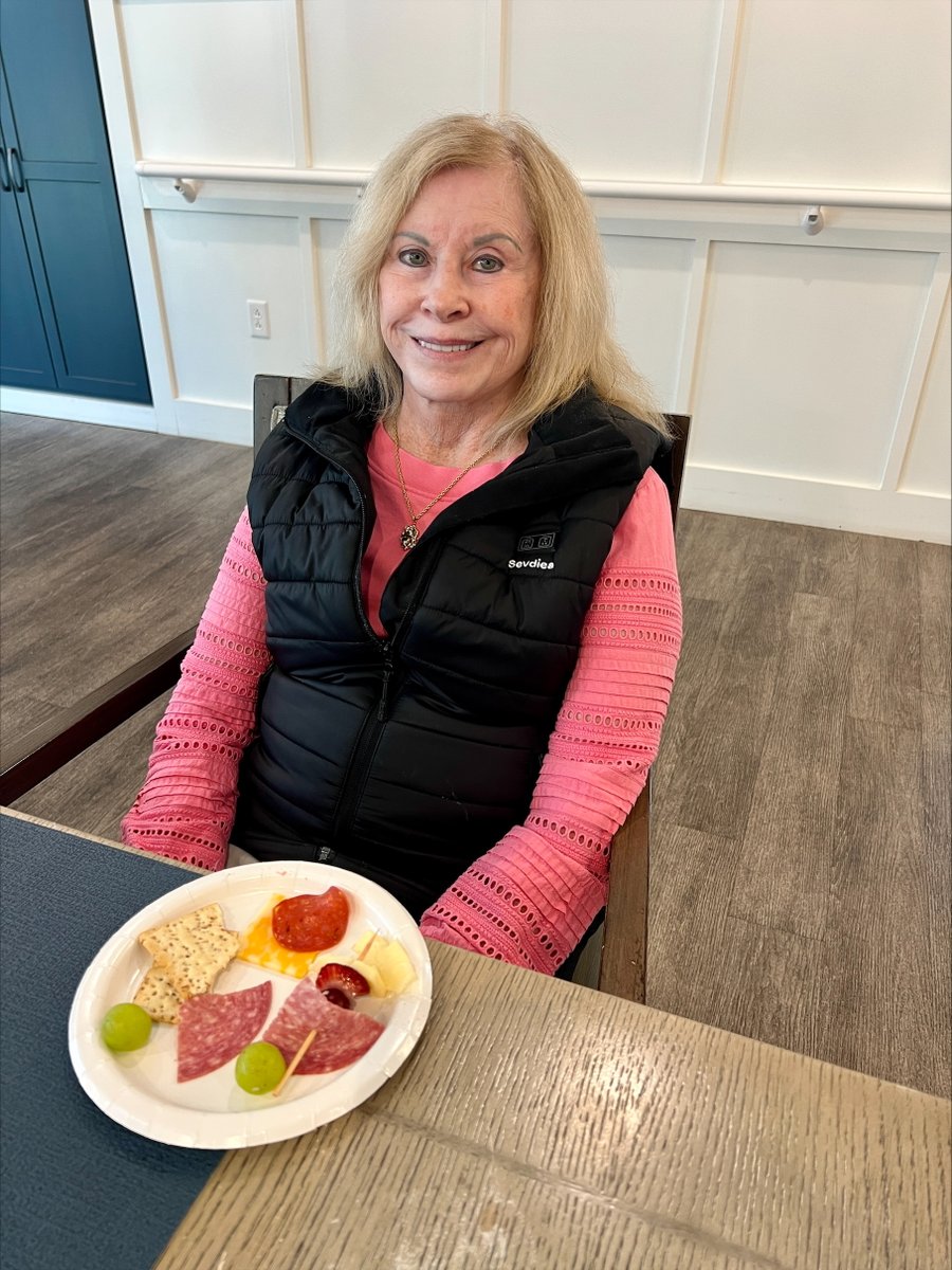 remembermesc's tweet photo. Say CHEESE! 😀 We enjoyed National Cheese Day with a fun afternoon social! The crowd favorite was the cranberry goat cheese! https://t.co/diIfbXc0hS