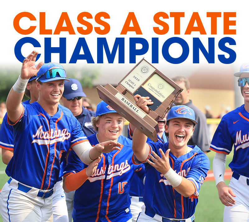 On Saturday, May 31st, the Sheyenne High School Baseball team won the Class A State Championship. The Sheyenne Mustangs defeated Bismarck Legacy and Fargo South to reach the State Championship game. In the State championship, the Mustangs defeated the Minot Magicians.