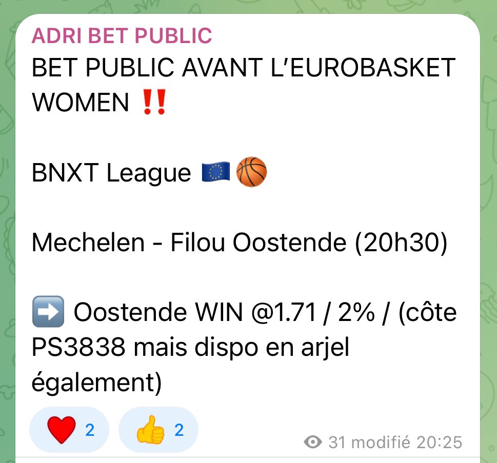 Adribettt's tweet photo. 🗣️ OOSTENDEEEE 

On valide le 2% facilement ✅

Plus que quelques jours avant le lancement du concours donc rester bien connecté l’équipe 👨🏻‍💻

#TeamParieur #RT and #FAV https://t.co/u9NVupW4C4