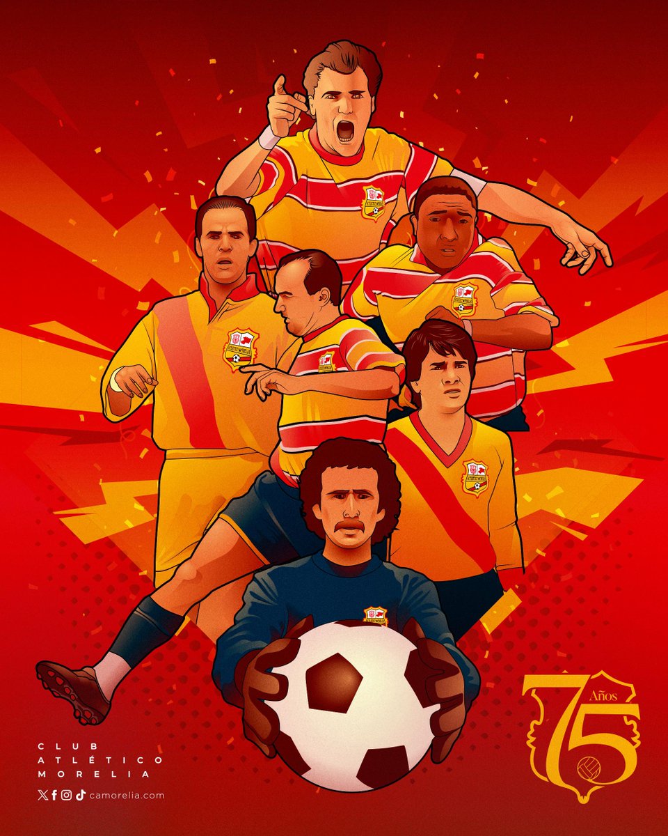C_A_Morelia's tweet image. 75 años de amor al rojo y amarillo.
75 años de amor al CANARIO.
75 años de historia.
¡75 años de amarte! ❤️💛
#DelCanarioSoy