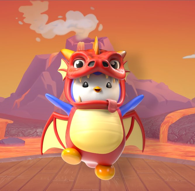 Scales of fire and flight,
Waddle turns to blazing roar - 
Chaos wears a smile. 🐉🐧