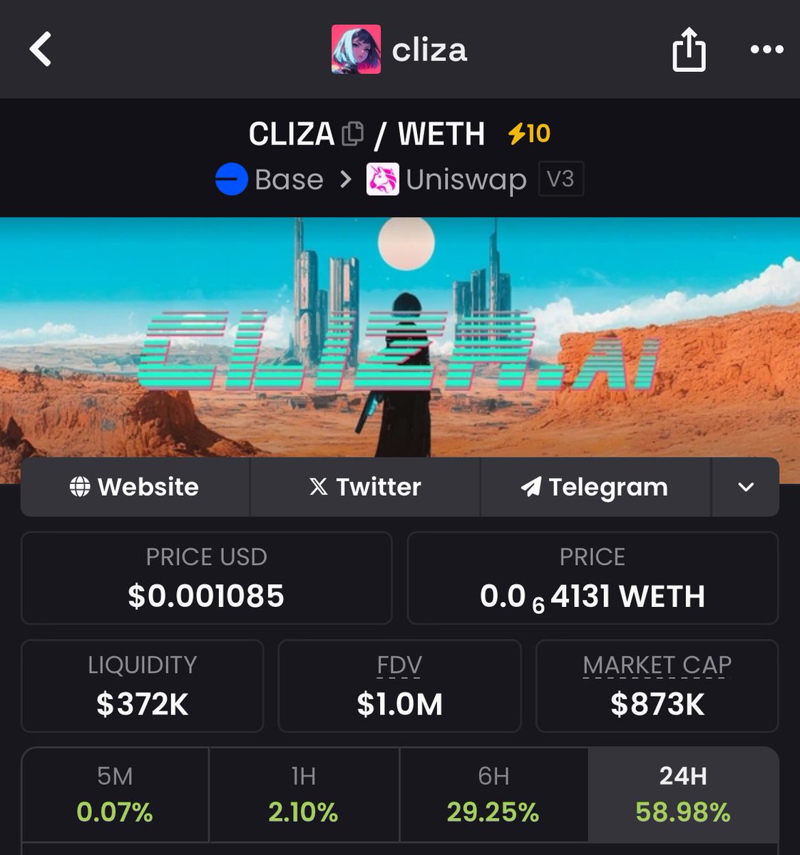 HIGHER $CLIZA 👨🏼‍🍳💹