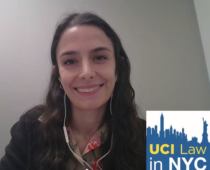 Many thanks to Paniz Arab, <a href="/UCILaw/">UC Irvine School of Law</a> JD '22 (Gibson Dunn, NY), for participating in our "<a href="/UCILaw/">UC Irvine School of Law</a> in NYC" roundtable this morning, and for offering helpful advice and guidance to our current and incoming students!