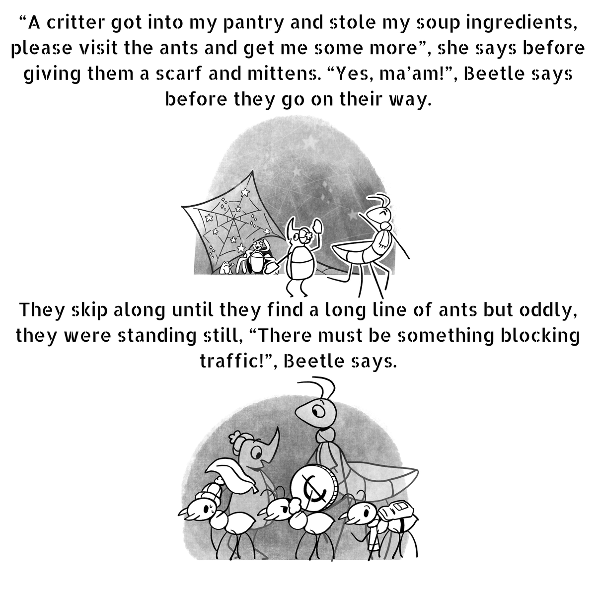 ThatLiznt's tweet photo. A story I made for a past class assignment (1/2)
#illustration https://t.co/RCIfs20q3S