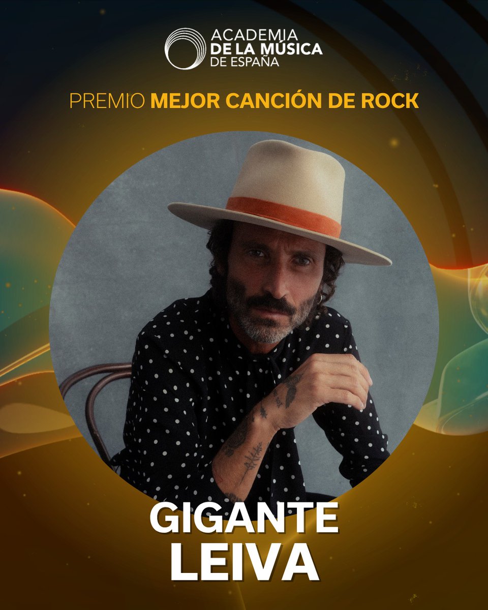 Academia de la Música de España (@academusica) on Twitter photo 🏆El Premio 2025 a Mejor Canción de Rock es para <a href="/Leiva_Oficial/">Leiva Oficial</a>
¡Enhorabuena!
#premiosacamus 🏆El Premio 2025 a Mejor Canción de Rock es para <a href="/Leiva_Oficial/">Leiva Oficial</a>
¡Enhorabuena!
#premiosacamus