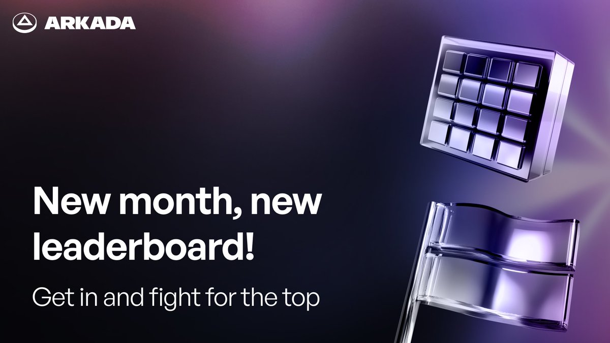 June’s Arkada Challenge is live! 🚀

It’s time to earn. Hit the leaderboard and claim your share of ETH.

🔗 app.arkada.gg/en

💸 Prize pool:
🥇 1st — 0.1 ETH
🥈 2nd — 0.05 ETH
🥉 3rd — 0.03 ETH
🏅 4th–40th — 0.01 ETH each

Compete &amp; Win