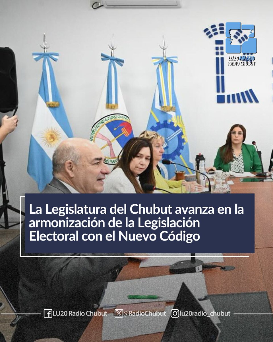 🗳️ La Legislatura del #Chubut avanza en la armonización de la Legislación Electoral con el Nuevo Código

En una jornada histórica, la Legislatura del Chubut inauguró su sala de plenarios con transmisión en vivo de las reuniones de comisión.

radiochubut.com/la-legislatura…