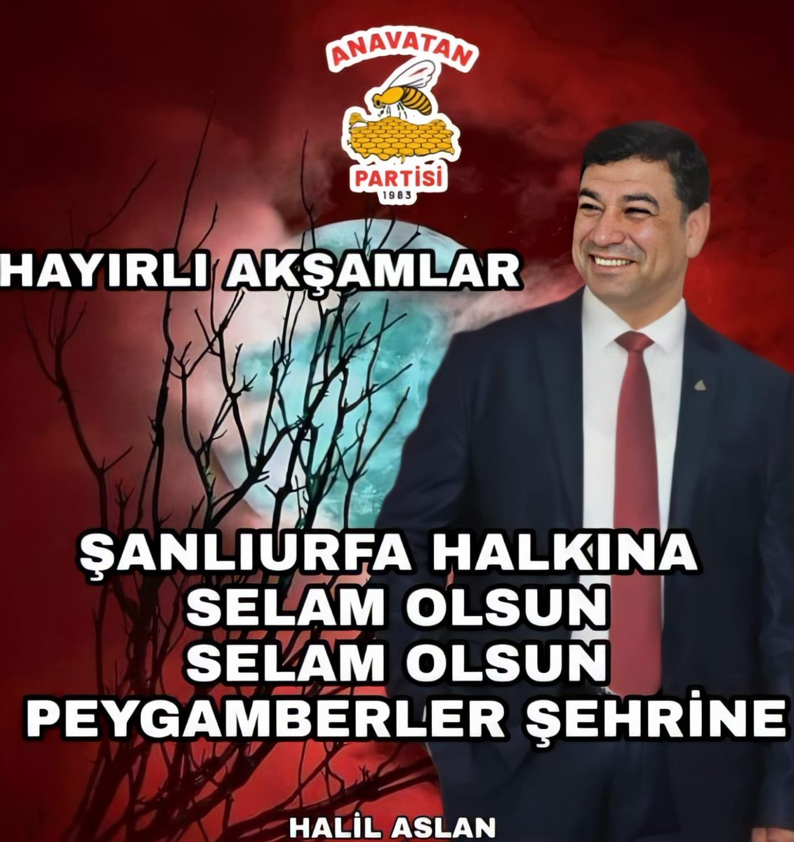 ---

📌 Şanlıurfa Halkına Selam Olsun!
Peygamberler Şehri’nin mübarek toprağında nice medeniyetler yükseldi.
Bugün de güçlü yarınlarımız için hep birlikte çalışacağız.
Haydi el ele, omuz omuza, birlik ve beraberlikle!
🇹🇷 #AnavatanPartisi #HalilAslan <a href="/icelebiresmi/">İBRAHİM ÇELEBİ</a> <a href="/sanliurfabld/">Şanlıurfa Büyükşehir 🇹🇷</a>