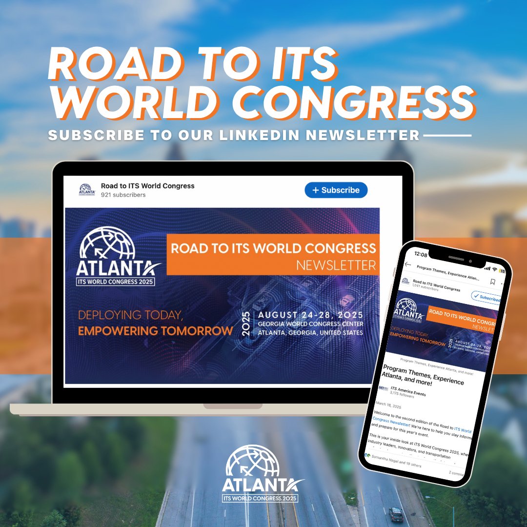 Buckle up for the road to #ITSWC2025! 🛣️ Your journey starts with the latest insights and event news - view the latest edition of our LinkedIn newsletter today: bit.ly/3X2i6of