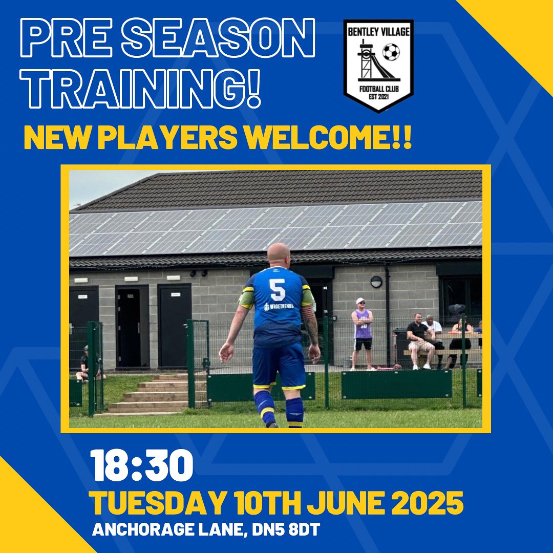🔜🏃| PRE SEASON TRAINING

Our preseason training starts next week, all details shown below, see you there!!👍🏻✅

Location has changed from original post and training will now be from Anchorage Lane as shown! 

#MonTheVillage
