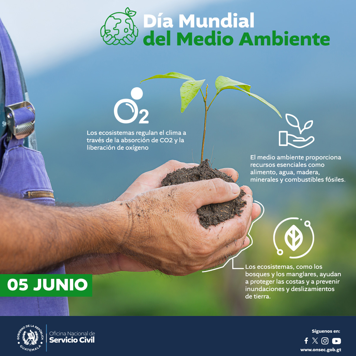 ONSEC (@onsecguate) on Twitter photo 🌎🌳🌊🍃🦋🐋🐆Este es un día para reflexionar acerca de las acciones cotidianas que tenemos que cambiar para cuidar nuestro planeta.
#DíaMundialDelMedioAmbiente
#ElPuebloDignoEsPrimero 🌎🌳🌊🍃🦋🐋🐆Este es un día para reflexionar acerca de las acciones cotidianas que tenemos que cambiar para cuidar nuestro planeta.
#DíaMundialDelMedioAmbiente
#ElPuebloDignoEsPrimero