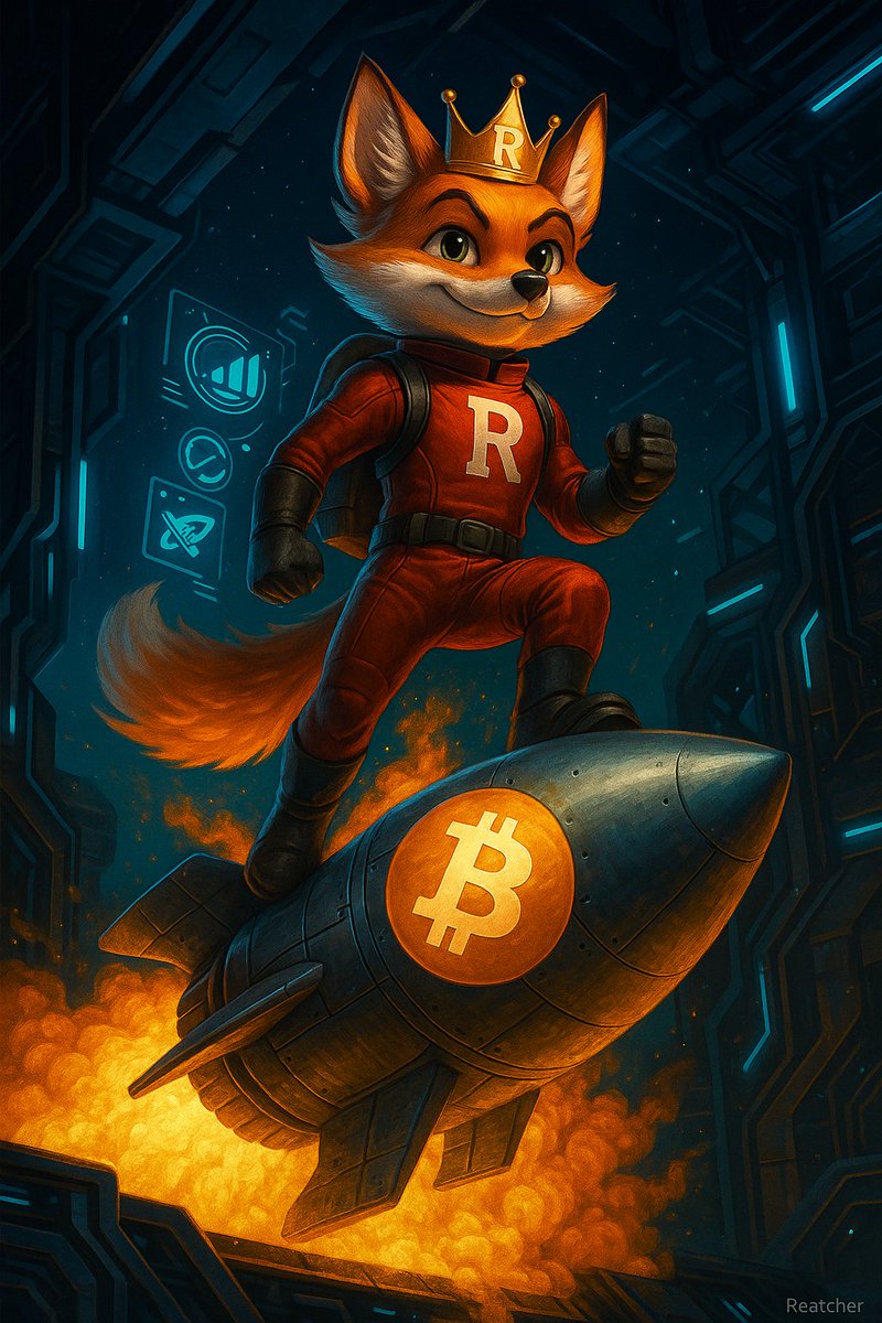 SnReatcher's tweet photo. Markets: still calm.
Central banks: still dovish.
Reatcher? Already airborne. 💥🚀
One lever marked “ECB + Fed”
One green candle
One fox with no parachute
See you at resistance.
#NoUtilityJustDigitalVibes
#Reatcher #BTC2025 #CryptoHumor #ToTheMoon #ECB #FOMC
#RocketCandle #MemeCoinVibes #DovishBoost #MarketMomentum