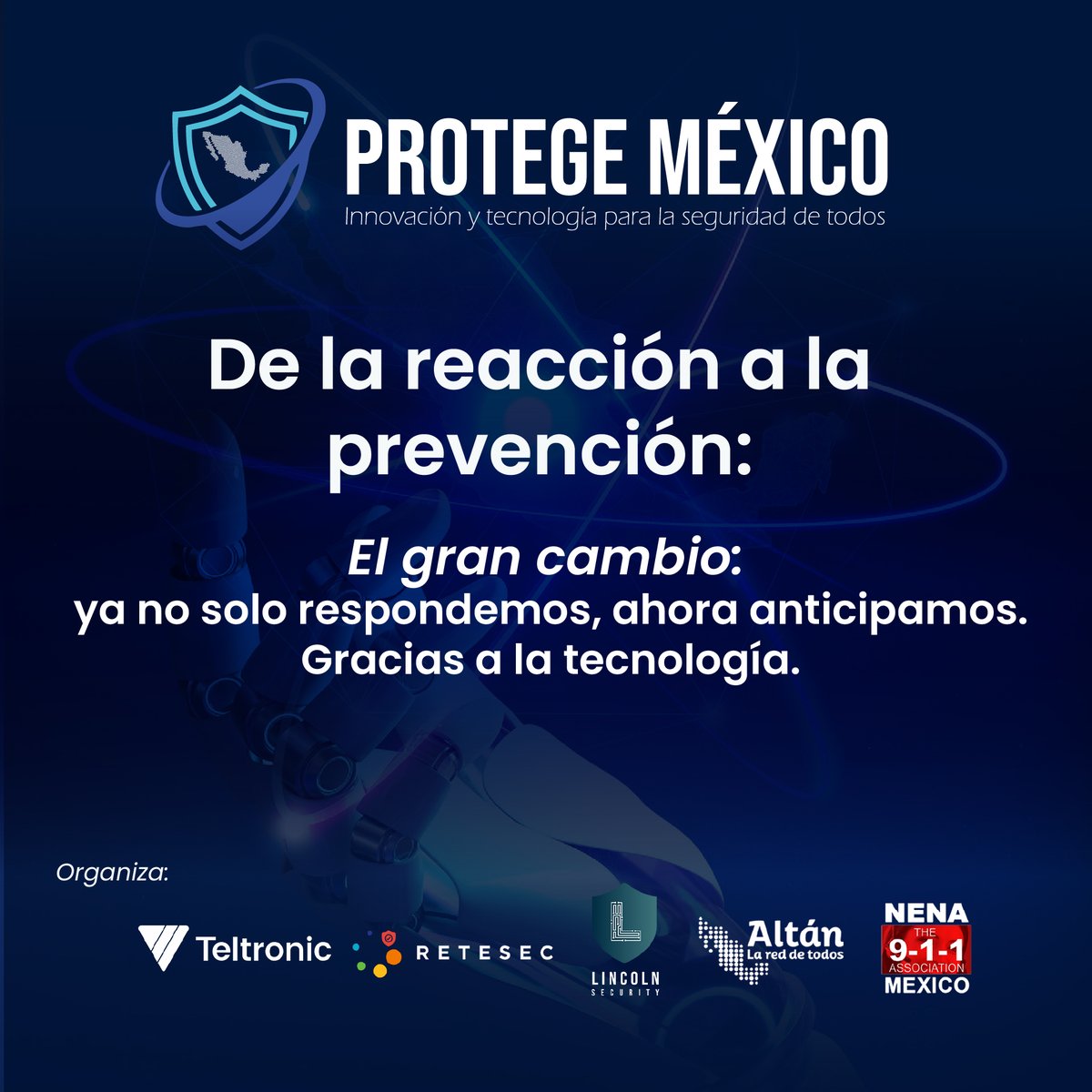 🔄 La tecnología nos está llevando de la reacción a la prevención.
Conoce las soluciones que anticipan amenazas en el #ForoProtegeMéxico
📍 26 de junio | Centro Banamex
🔗 foroprotegemexico.com/registro