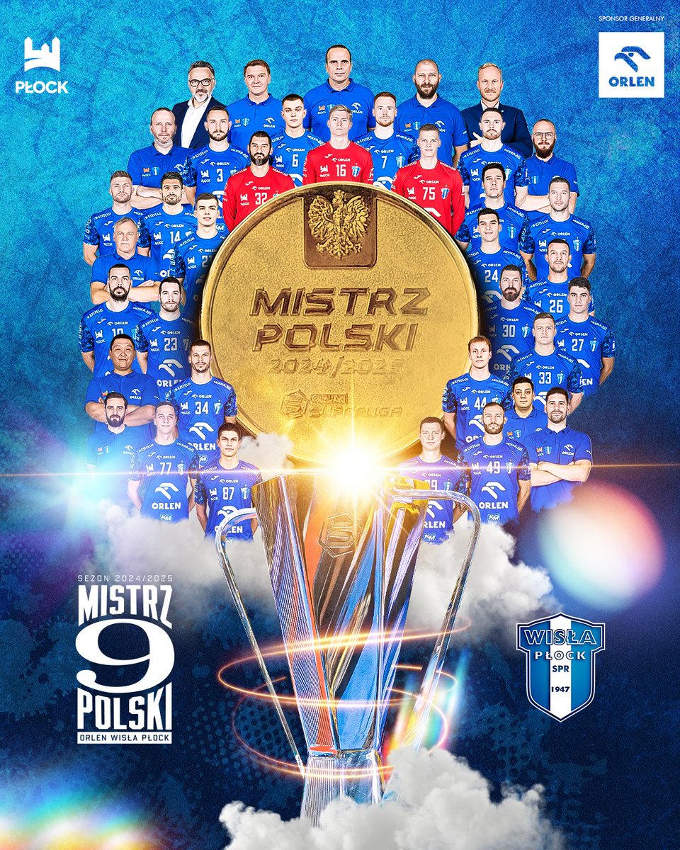 MISTRZ, MISTRZ, ZKS! 👑

BRAWO PANOWIE! 9. TYTUŁ MISTRZA POLSKI IDZIE DO PŁOCKA! 🔥