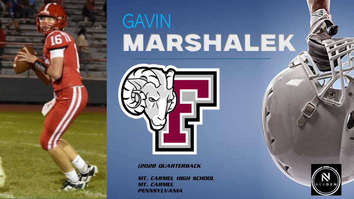 Keith Smilie (@nexgenscouting) on Twitter photo ✔️Thursday
📍Fordham University <a href="/FORDHAMFOOTBALL/">Fordham Football</a>
⏩2026 QB Gavin Marshalek <a href="/GavinMarshalek1/">Gavin Marshalek</a>
Mt. Carmel HS <a href="/GOBIGRED19/">MT. CARMEL AREA RED TORNADOES FOOTBALL</a>
Mt. Carmel (PA) ✔️Thursday
📍Fordham University <a href="/FORDHAMFOOTBALL/">Fordham Football</a>
⏩2026 QB Gavin Marshalek <a href="/GavinMarshalek1/">Gavin Marshalek</a>
Mt. Carmel HS <a href="/GOBIGRED19/">MT. CARMEL AREA RED TORNADOES FOOTBALL</a>
Mt. Carmel (PA)