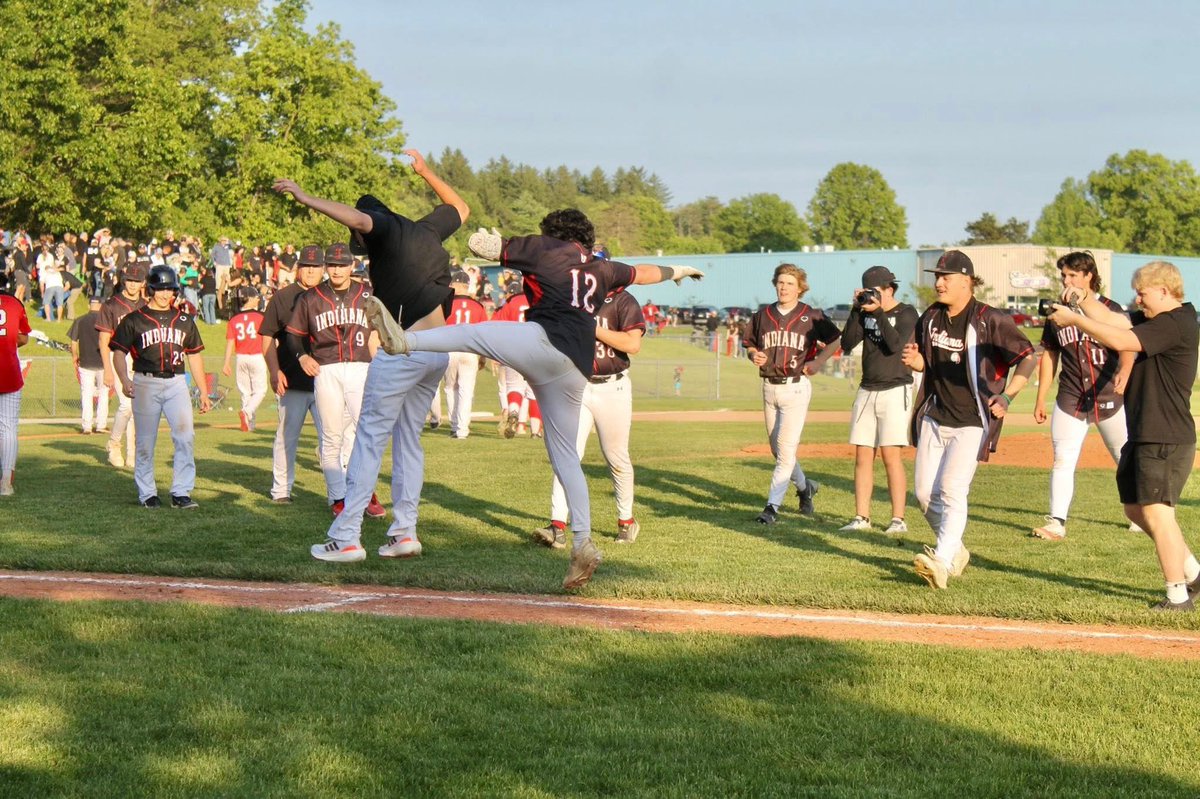 Indiana Area School District Athletics (@iasdathletics) on Twitter photo We just witnessed school history with the first ever home PIAA Tournament baseball game AND we won!βΎοΈ
The team is not done yet, the quarterfinal round begins tomorrow at Plum High School at 3:30 PM!
Purchase your tickets hereπ β¬οΈ
events.hometownticketing.com/event/8b1f9c26β¦
#IndianaProud We just witnessed school history with the first ever home PIAA Tournament baseball game AND we won!βΎοΈ
The team is not done yet, the quarterfinal round begins tomorrow at Plum High School at 3:30 PM!
Purchase your tickets hereπ β¬οΈ
events.hometownticketing.com/event/8b1f9c26β¦
#IndianaProud