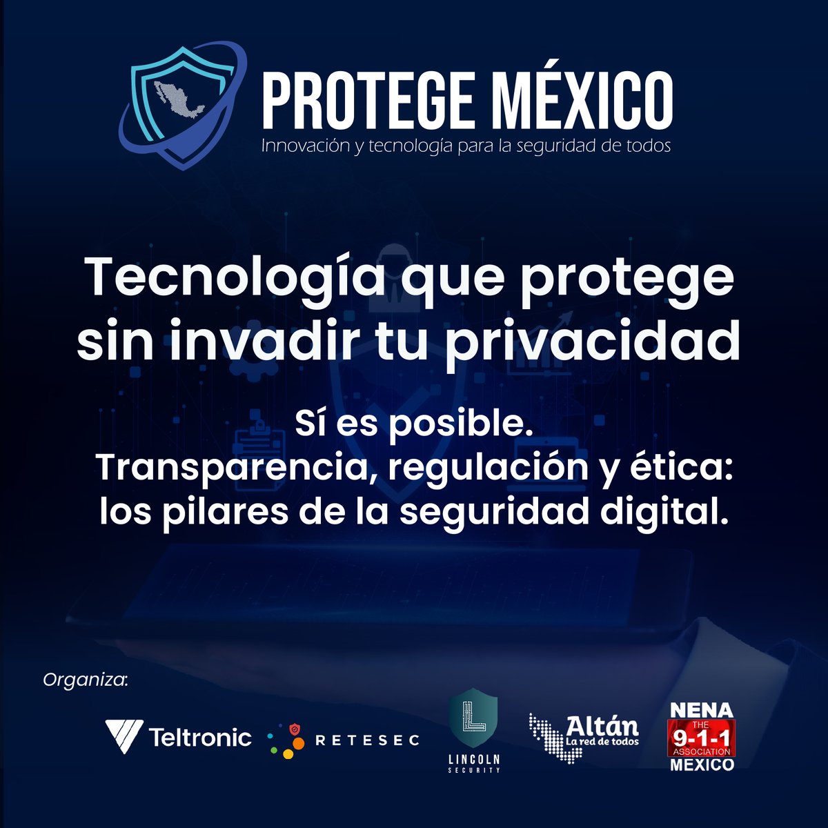 🔐 Seguridad sin sacrificar privacidad.
Sí es posible: con regulación, ética y tecnología.
Descúbrelo en el #ForoProtegeMéxico
🗓 26 de junio | CDMX
🔗 foroprotegemexico.com/registro