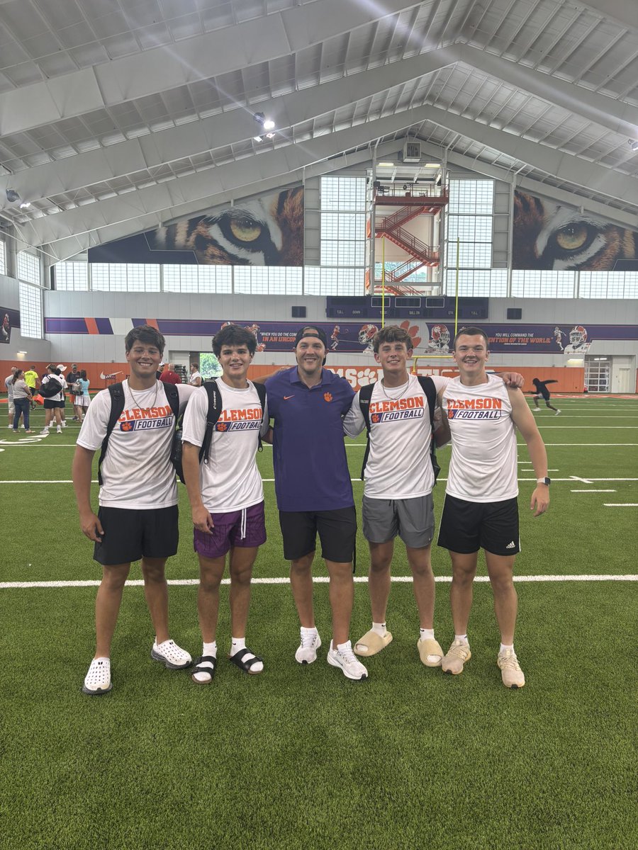 Had a great performance at <a href="/ClemsonFB/">Clemson Football</a> today. 2nd in field goal competition as a rising Jr.!  Grateful for an awesome camp and experience with <a href="/WillGilchrist5/">Will Gilchrist</a>, <a href="/R_Allen86/">Ryan Allen</a>, and more. Great to see and kick with all fellow <a href="/DanOrnerKicking/">DanOrnerKicking</a> kickers!

<a href="/MVPFootballSC/">MVP Football</a>