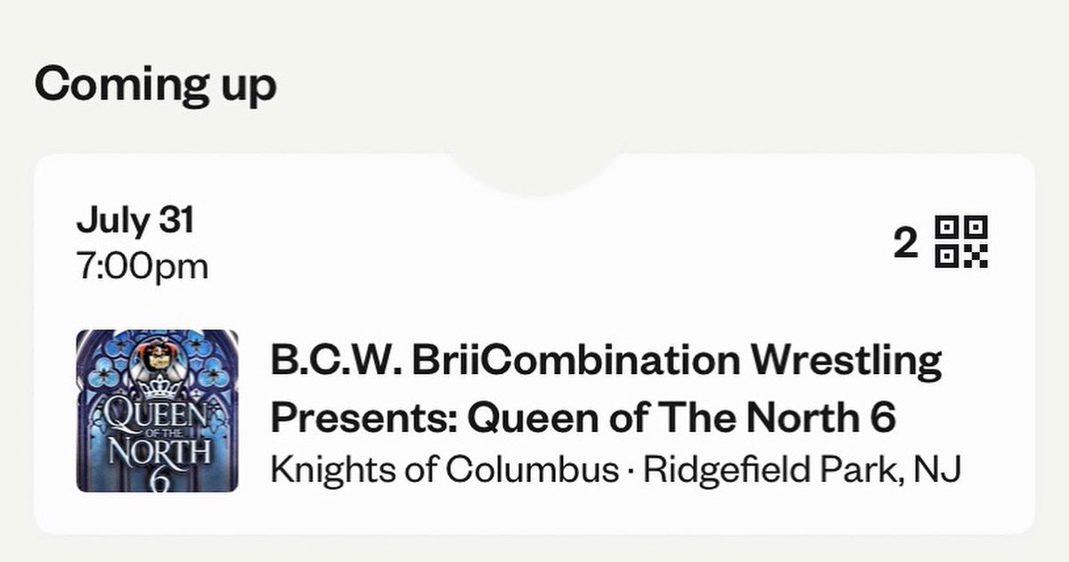 The Kyle Wes indie tour has secured our tickets to <a href="/BCW_Wrestling_/">Brii Combination Wrestling</a> July 31 and the mascot of <a href="/RidgefieldMecca/">Ridgefield Park Mecca</a> our Rocco will be doing his meet n greets after the show so if you want to wait in line at his table that would be cool 😎 hehe 😜 lol 😂 ❤️🐕🐾