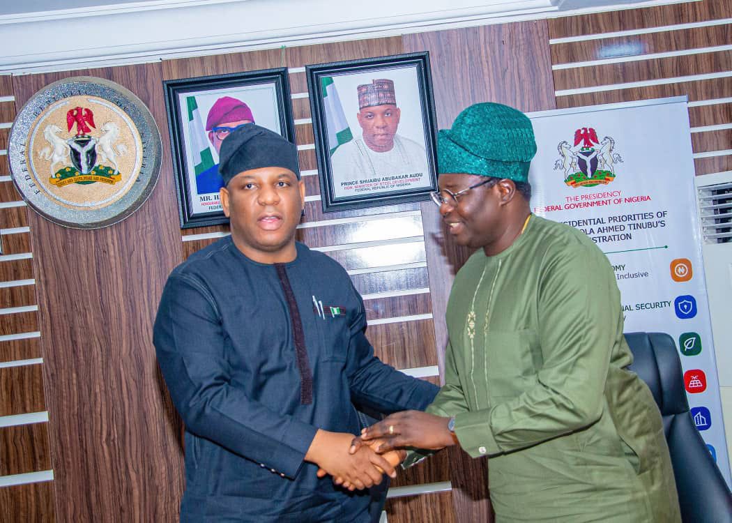 MatthewAdepoju6's tweet image. Great meeting with @HMShuaibuAudu, to discuss how satellite tech can help combat illegal mining &amp;amp; discover new iron ore sites.
With 4 new satellites approved, @NASRDA_Official is ready to deliver space-powered solutions for Nigeria’s steel sector. 
#NASRDA #SpaceForDevelopment
