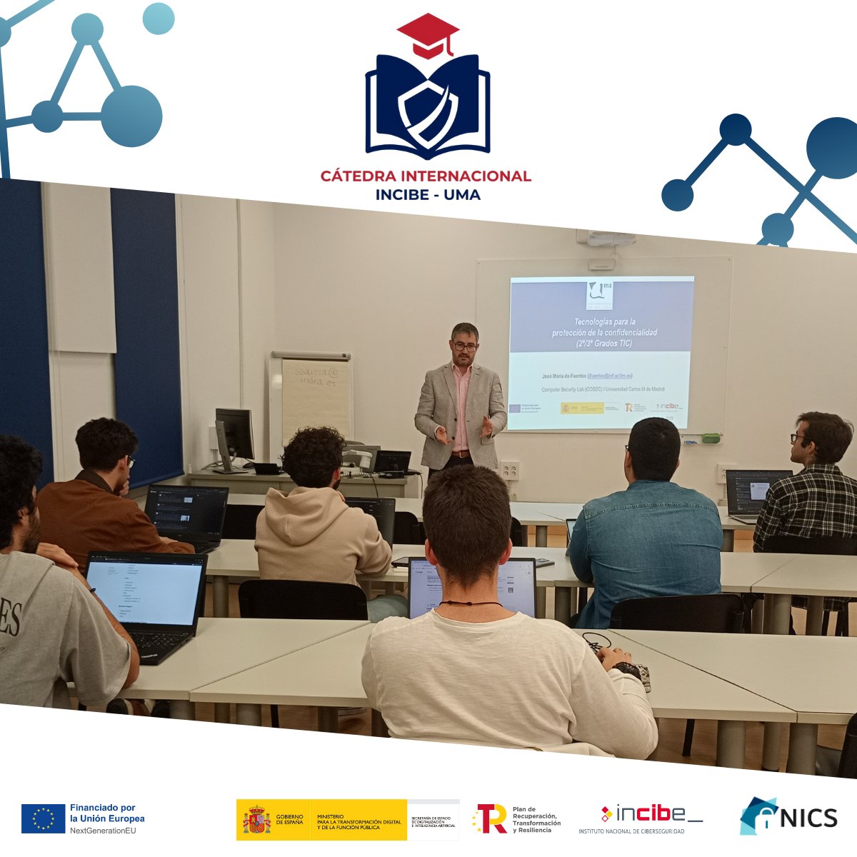 🛡️El cifrado, la ocultación y el borrado seguro son claves para proteger la información. Lo comprobamos junto a José Mªde Fuentes, de la <a href="/uc3m/">UC3M</a>, con las #CátedrasCiber de <a href="/INCIBE/">INCIBE</a>
¡Concienciación al alcance de todos! #NextGenerationEU