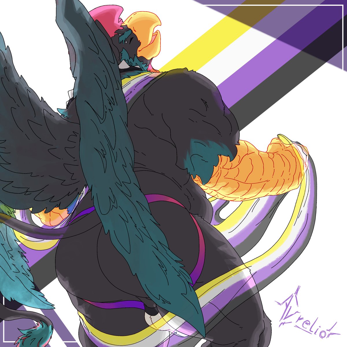 citrinelionaurelio.bsky.social (@citrine_lion) on Twitter photo "el binarismo me la pela"
Pride YCH for <a href="/PadzyanArties/">PADZYANARTIES.bsky.social โจโจ</a> of his handsome boy Dan โจ "el binarismo me la pela"
Pride YCH for <a href="/PadzyanArties/">PADZYANARTIES.bsky.social โจโจ</a> of his handsome boy Dan โจ