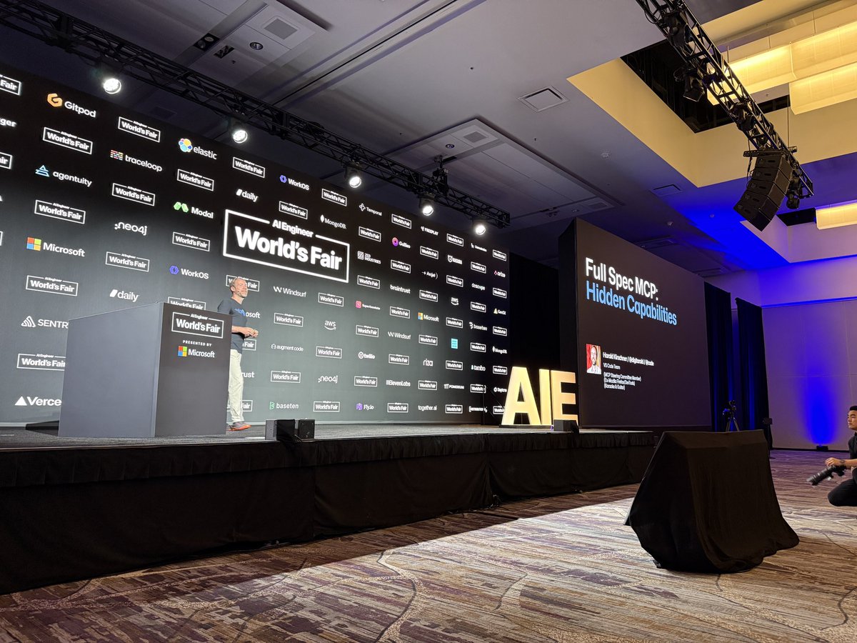 Kent C. Dodds ⚡ (@kentcdodds) on Twitter photo I'm so excited to see <a href="/digitarald/">Harald Kirschner</a> announce on stage that <a href="/code/">Visual Studio Code</a> insiders fully supports the MCP spec (including sampling!!!). Things are moving! I'm so excited to see <a href="/digitarald/">Harald Kirschner</a> announce on stage that <a href="/code/">Visual Studio Code</a> insiders fully supports the MCP spec (including sampling!!!). Things are moving!