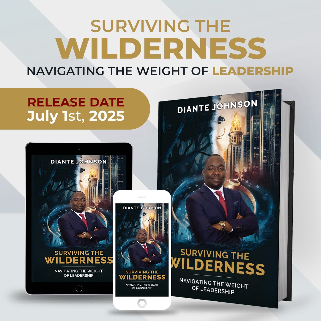 Big news! 📢 My book “Surviving the Wilderness” officially drops July 1st! 

This has been a journey of leadership, faith &amp; growth—and I’m grateful to @EliteBookPub for being with me every step of the way.

Pre-sales open soon. Stay tuned! 🙌🏽
#SurvivingTheWilderness #Leadership